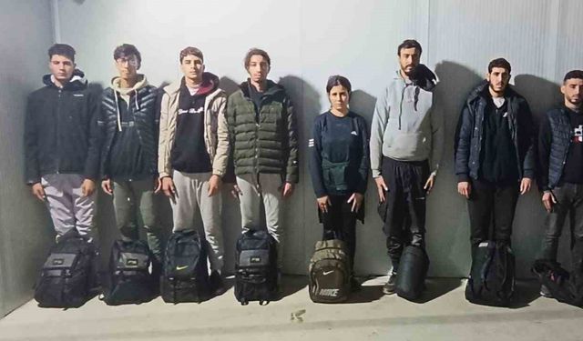 Edirne’de 9 düzensiz göçmen yakalandı