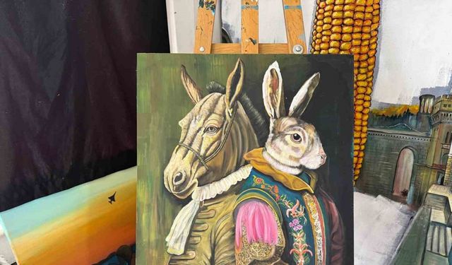 Ressam ve heykeltıraş Orhan Albaş öğrencilerine 3 günde resim yapmayı öğretiyor