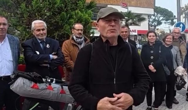Susurluklu Fahrettin Şener, bisikletle umre yolculuğuna çıktı