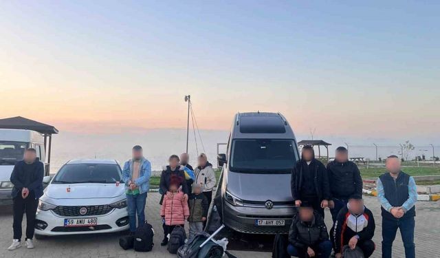 Tekirdağ’da 20 düzensiz göçmen yakalandı