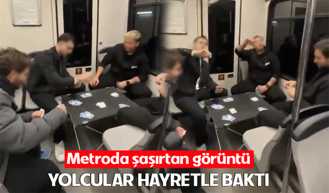 Bursa metrosunda şaşırtan görüntü: Yolcular hayretle baktı