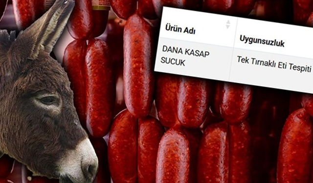 Bir at ve eşek eti skandalı daha