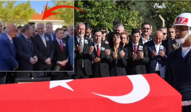 Şehit cenazesinde skandal görüntü