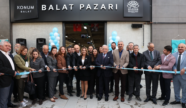 Nilüfer’in modern pazar alanı Balat’ta hizmete açıldı