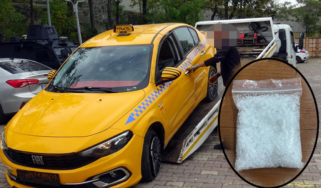 İnegöl Jandarması ticari taksiyle uyuşturucu taşıyan şahsı yakaladı