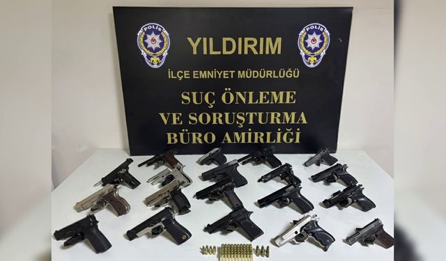 Bursa'da kaçak silah atölyesine operasyon