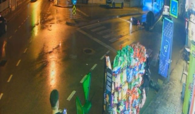 Bursa'da korkunç kaza böyle geldi