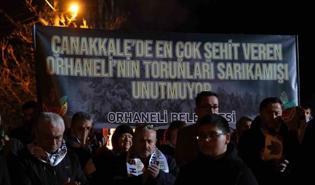 Çanakkale'de en çok şehit veren ilçe Orhaneli'nin torunları, Sarıkamış Şehitlerini andı