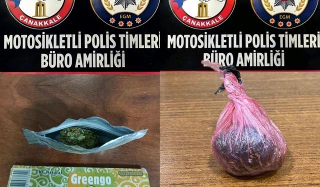 Çanakkale'de huzur ve güvenlik uygulamalarında 2 şüpheli tutuklandı