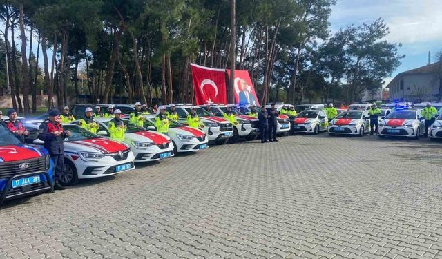 Çanakkale’de kolluk birimlerine 95 yeni araç