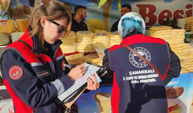 Çanakkale’de yöresel ürün festivalinde gıda denetimi