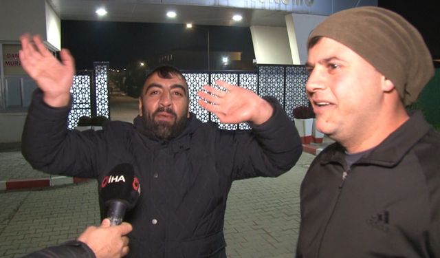 Edirne'de tahliye sevinci kameralara yansıdı: Koşarak çıkıp röportaj arasına girdi