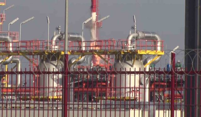 Silivri’de BOTAŞ tesislerinde yangın