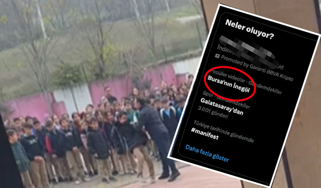 İnegöl, Türkiye'nin Gündeminde! Öğrenciye Dayak Trend Topic Oldu