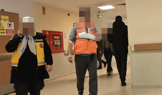 Genç işçi acılar içinde kaldı Bursa'ya sevk edildi