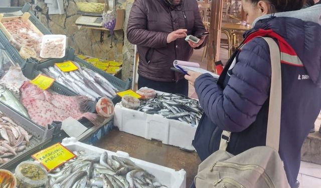 Tekirdağ'da perakende balık satış yerlerine denetim