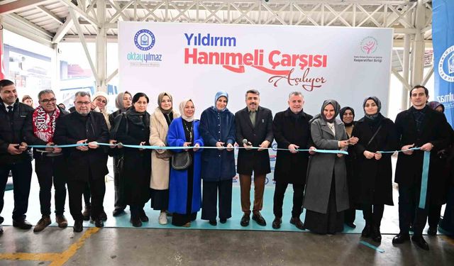 Yıldırım'a hanımeli çarşısı açıldı