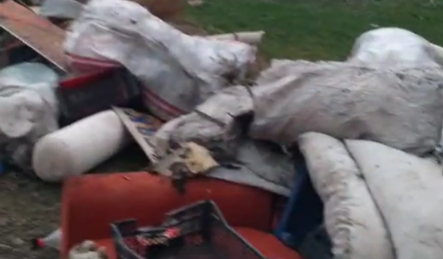 İnegöl'ü kirletirken kameraya yakalandı