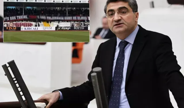 İnegölspor maçında açılan pankarta milletvekili Ekmen’den sert tepki
