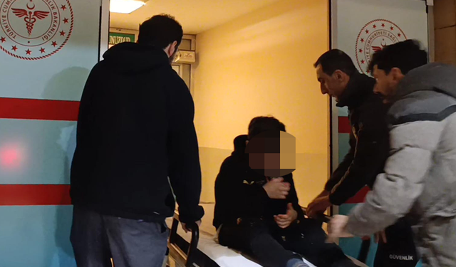 İnegöl'de küçük çocuk kanlar içinde kaldı