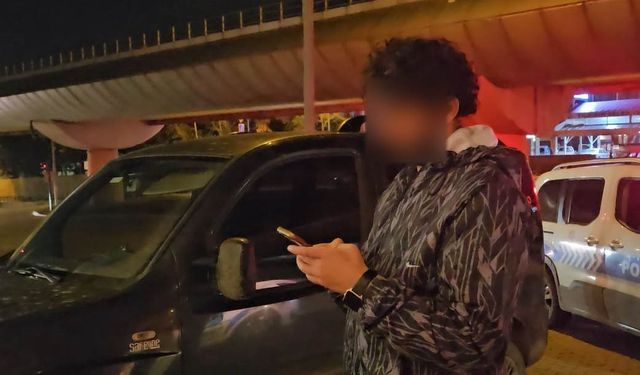 Bursa'da alkollü ve ehliyetsiz yakalanınca kız arkadaşıma öğretiyordum dedi