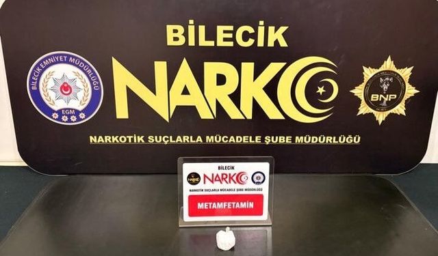 Bilecik'te narkotik operasyonunda metamfetamin ele geçirildi