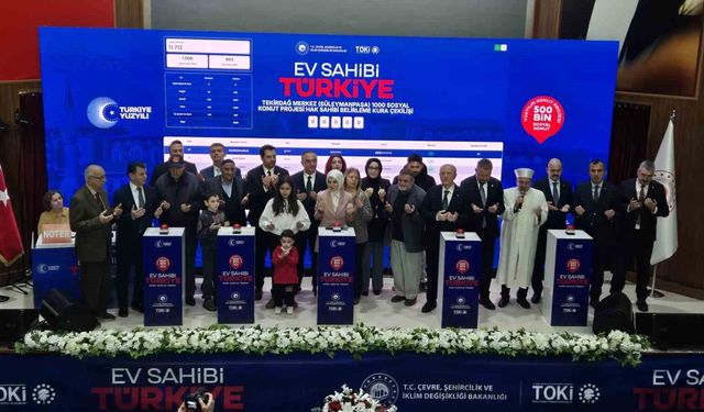 Tekirdağ'da 6 bin 865 konutun hak sahipleri belirlendi