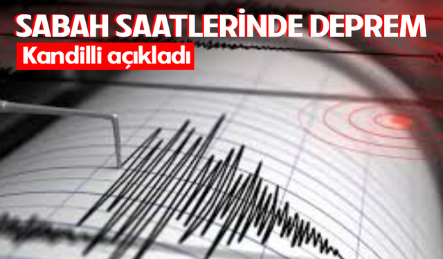 Ege'de 3.8 büyüklüğünde deprem