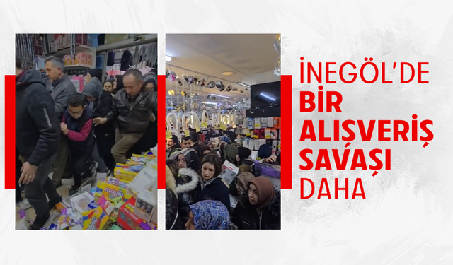 Bursa İnegöl'de bir alışveriş savaşı daha