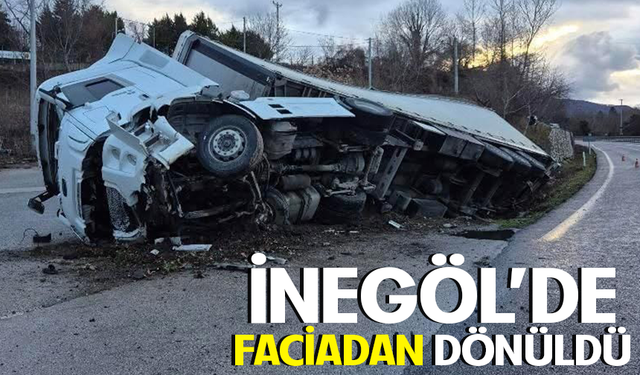 İnegöl'de faciadan dönüldü