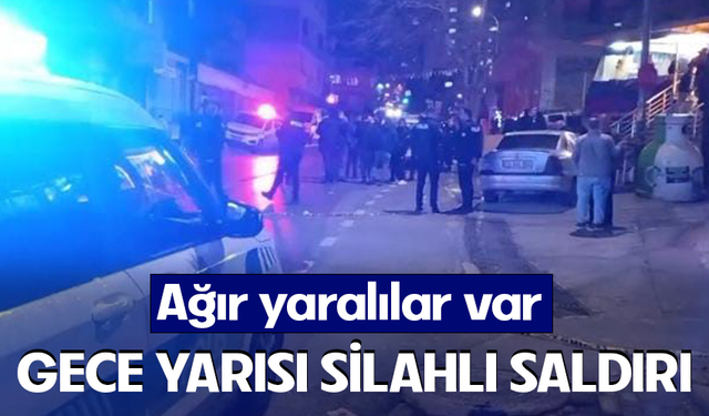 Bursa'da gece yarısı silahlı saldırı: 2 kişi ağır yaralandı