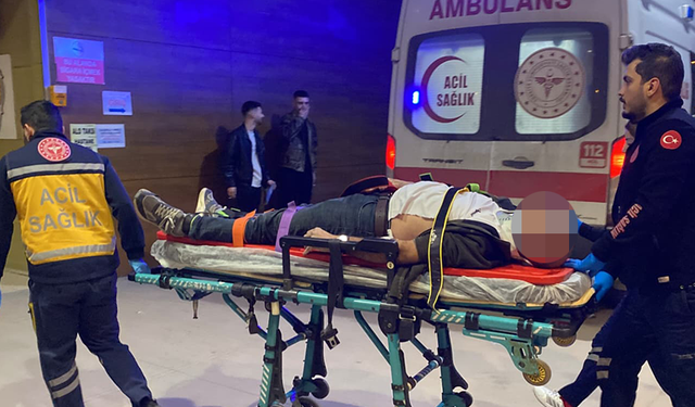 Bursa İnegöl'de mobilya yüklerken düştü!