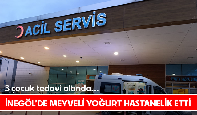Bursa İnegöl'de meyveli yoğurt hastanelik etti!