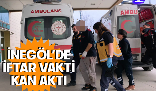 Bursa İnegöl'de sevgilisiyle tartıştı camları yumrukladı