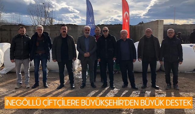 İnegöllü çiftçilere Büyükşehir'den büyük destek
