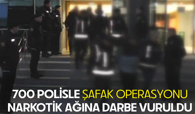Bursa merkezli 3 ilde 700 polisle şafak operasyonu