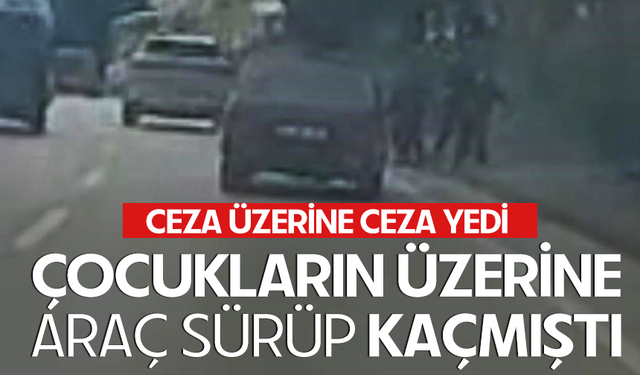 Bursa Osmangazi'de  çocukların üzerine araç sürüp kaçmıştı... O sürücü yakalandı