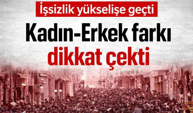 TÜİK açıkladı: İşsiz sayısı arttı