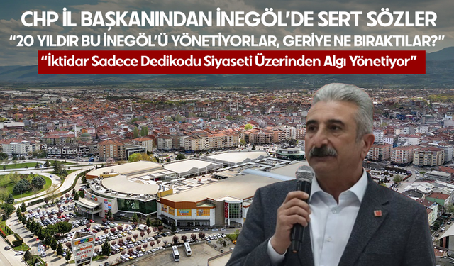 CHP İl Başkanından İnegöl’de sert sözler