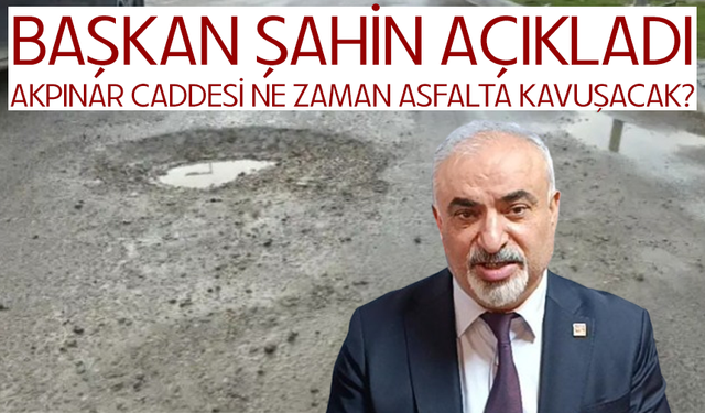Başkan Şahin açıkladı...  İnegöl'de Akpınar Caddesi ne zaman asfalta kavuşacak?