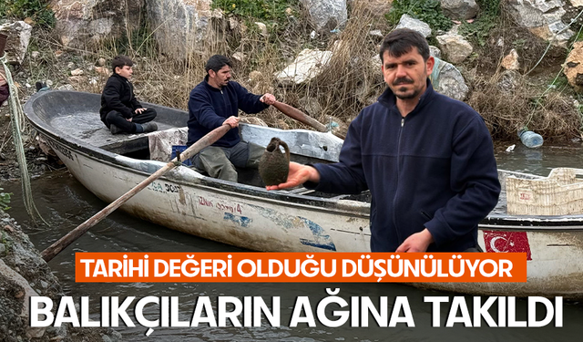 Bursa İznik'te kuraklık tarihi değeri olduğu düşünülen küpü ortaya çıkardı