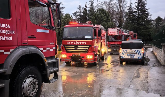 Bursa İnegöl'deki öğrenci yurdunda yangın alarmı