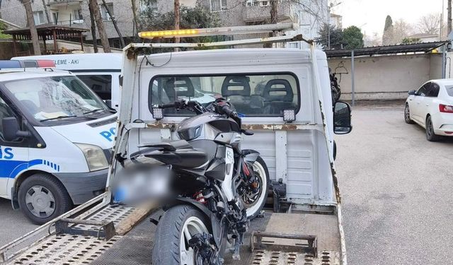 Bursa Mudanya'da  ‘Dur’ ihtarına uymayan motosikletliye 245 bin TL ceza