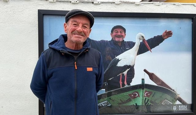 Bursa'da Yaren Leylek ve Adem Amca'ya yoğun ilgi