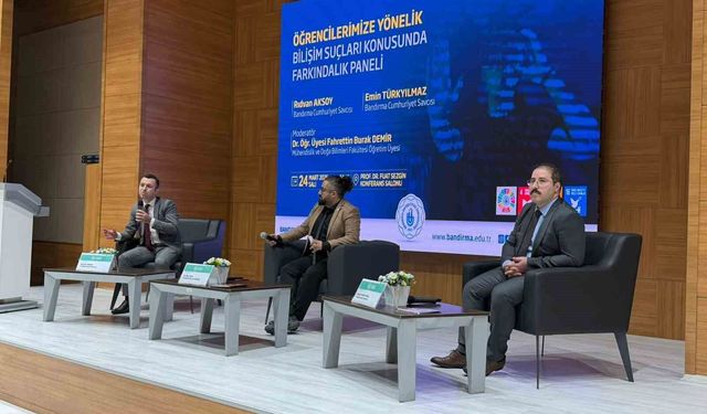 Bandırma'da bilişim suçları paneli düzenlendi