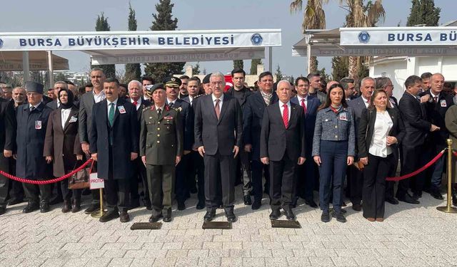 Çanakkale Zaferi'nin 111'inci yıl dönümünde Bursa şehitlerini unutmadı