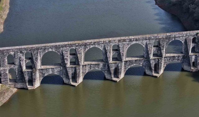 İstanbul'da barajlarda doluluk oranı yüzde 45,95 oldu; Mağlova Kemeri yeniden suyla buluştu