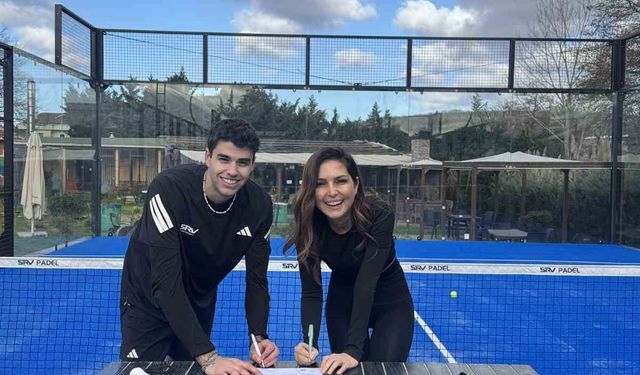 Türkiye'de padel branşındaki ilk sporcu sponsorluğu anlaşması