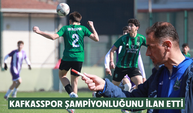 Kafkasspor şampiyonluğunu ilan etti