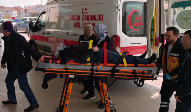 Bursa İnegöl'de istifli paletlerin yanından geçerken canından oluyordu